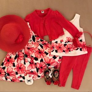 Janie & Jack Caribbean Rose 8 Piece Set